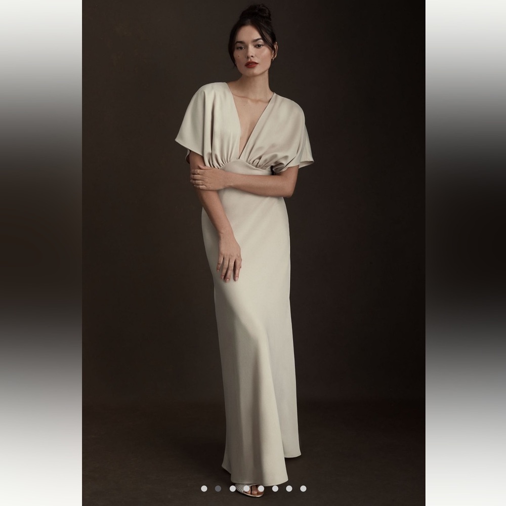 BHLDN Leila Satin Charmeuse Dress